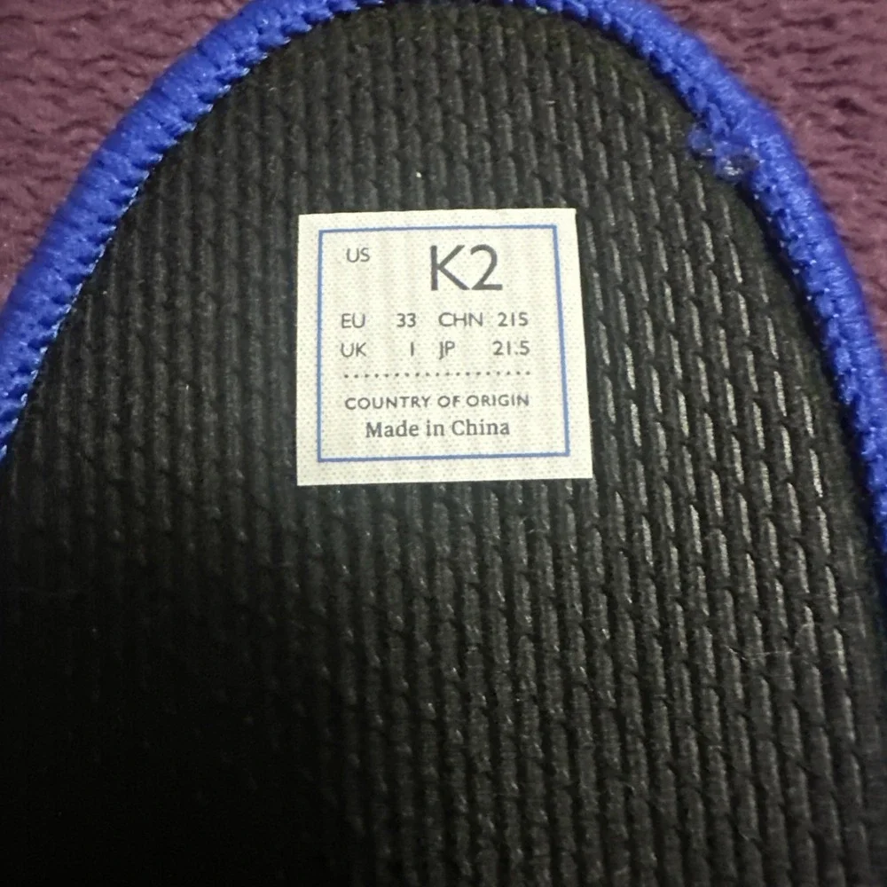 Rothy's Size EU 33 / US K2 The Kid White Rainbow Knit Slip On Sneaker Shoes